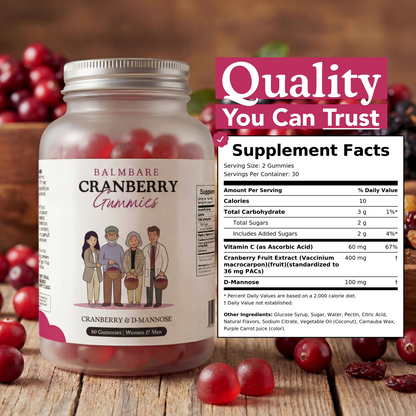 Cranberry & D Mannose Gummies