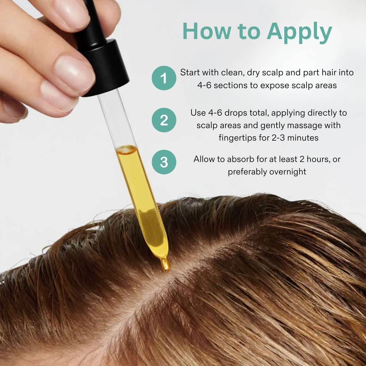 Aceite para el crecimiento del cabello contra la caída del cabello