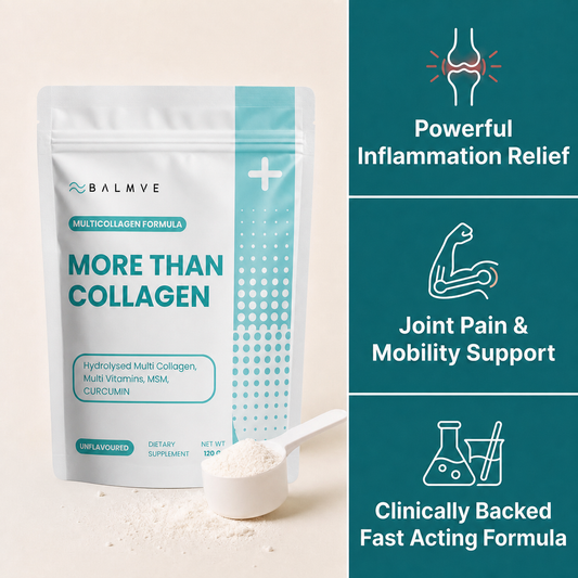 BALMVE More Than Collagen benefits: inflammation, mobility and clinically backed formula